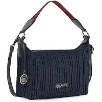 Lois pour femme. 313270-01 Sac à bandoulière 313270. marine -27x22x10cm (OSFA), Bleu, Casuel, Polyester, Polycuir