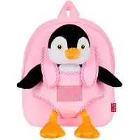Perletti Sac à dos en peluche pour enfants avec jouets amovibles Toys, DUCK, 13078