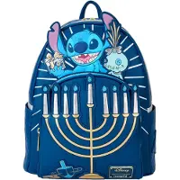 Loungefly Disney Stitch Menorah Backpack Bleu