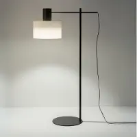 Estiluz Cyls Lampe de Sol avec Abat-jour Metallic Base