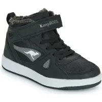 Kangaroos Kalley : chaussures pour enfants, modèles pour garçons, bottes, bottes à scratch, couleur noire, pour le quotidien