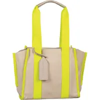 Tom Tailor DENIM Cabas 'Alani' mastic / jaune fluo
