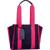 Tom Tailor DENIM Cabas 'Alani' bleu foncé / rose