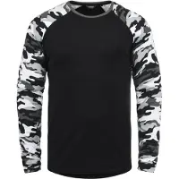 !Solid T-Shirt 'Cajus' gris / noir / blanc