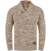 !Solid Pull-over 'Phil' beige / moka