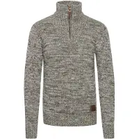 !Solid Pull-over 'Philostrate' marron / vert / blanc cassé