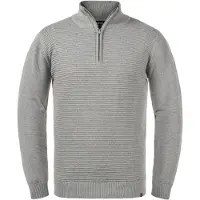 Indicode Pull-over 'Richard' gris clair