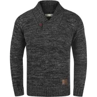 !Solid Pull-over 'Phil' gris chiné / noir