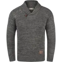 !Solid Pull-over 'Phil' marron / gris