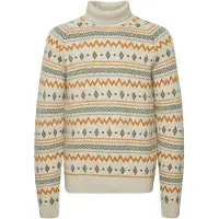 Blend Pull-over beige / gris / rouge