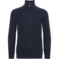 !Solid Pull-over 'Xenox' bleu / marron