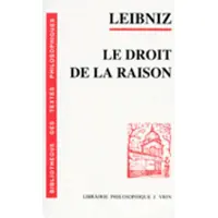 Vrin Le droit de la raison