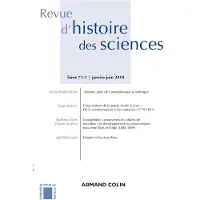 Armand Colin Revue d'histoire des sciences (1/2018) Sciences, pouvoirs et culture matérielle : Le laboratoire dan
