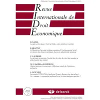 De Boeck Supérieur Revue internationale de droit économique