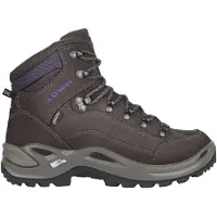 Lowa - Chaussures de randonnée journée en GORE-TEX&reg; - Renegade GTX Mid Ws Slate/Blackberry en Cuir - Taille 37 - Marron