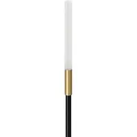 Lombardo Linfa 120 Borne de Sol Black | Brass | 2700K IP66 Ampoule Incluse
