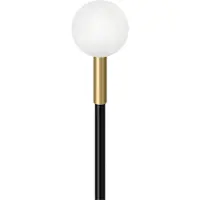 Lombardo Linfa O 80 Borne de Sol Black | Brass | 4000K IP66 Ampoule Incluse