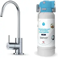 Dafi Système de filtration FLOW COMFORT D1 + robinet pour eau filtrée ALTO, finition chrome