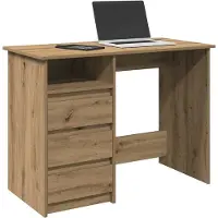 vidaXL Bureau Artisan-Chêne 102x50x75 cm Bois composite
