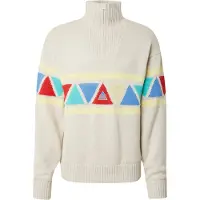 SOS Pull-over 'The Windbreaker' aqua / jaune clair / greige / rouge