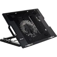 Vakoss LF-1860AL - 43,2 cm (17 pouces) - 1500 RPM - noir - USB - 370 x 265 x 63 mm, Support pour notebook, Noir
