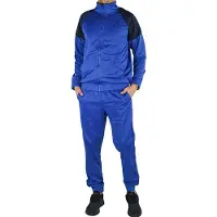 Kappa Hommes, Vestes de survêtement, Combinaison d'entraînement Ulfinno 706155-19-4053 *4056142620947 (L), Bleu, L