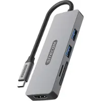 Sitecom Adaptateur Multiport 5-en-1 Usb-c Argenté / Noir (cn-5501)