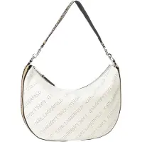 Karl Lagerfeld Sac bandoulière 'Moon' mastic / noir / blanc cassé