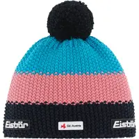 Spalding Star Pompon SKA Beanie Black/Strawberry/White UNI Bonnet