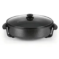 Gourmet Maxx GOURMETMAXX, plaque de cuisson pour pizzas, électrique, 1500W, noire
