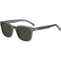 HUGO BOSS Lunettes de soleil en acétate gris avec effet transparent
