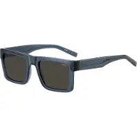 HUGO Lunettes de soleil teinte bleue transparente avec verres gris