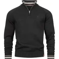 INDICODE JEANS Pull-over ' Swift ' gris / noir / blanc