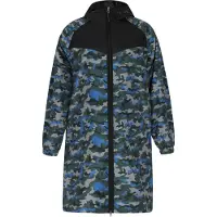 Mymo Manteau mi-saison bleu chiné / vert