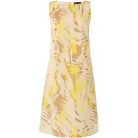 Comma Robe beige / marron / jaune / gris