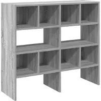 vidaXL Étagères à chaussures empilables 2 pcs sonoma gris 89,5x30x40cm