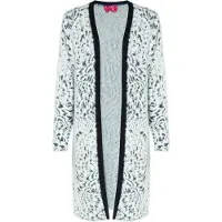 Swirly Cardigan noir / blanc