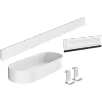 Hansgrohe WallStoris Ensemble d'accessoires pour la douche blanc mat 27967700