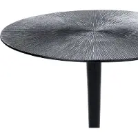 Beliani Table D'appoint En Aluminium Noir Eucla