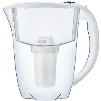 AQUAPHOR Filtre à eau Prestige blanc avec 1 cartouche filtrante A5 - Filtre à eau confort pour la réduction du calcaire, du chlore et d'autres substances