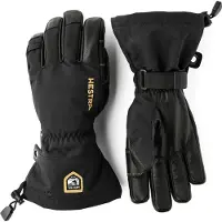 Hestra - Gants de ski GORE-TEX imperméables - Army Leather Gore-Tex Glove Black/Black en Cuir - Taille 8 - Noir