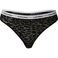 Calvin Klein Underwear String noir / blanc