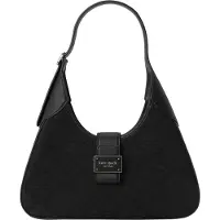 Kate spade new york Sac bandoulière 'Spade Flower Jacquard Nouveau Shoulder Bag' noir / argent