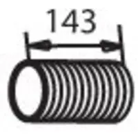 DINEX Tuyau flexible, échappement 81728
