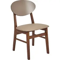 Beliani Ensemble de 2 chaises de salle à manger Americ Wood Light Brown Lumarko !