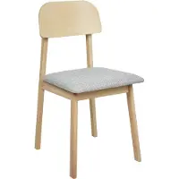 Beliani Ensemble de 2 chaises de salle à manger Scandia Wood Light Grey Lumarko !