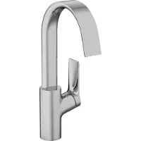 Hansgrohe Mitigeur lavabo 210 Vivenis avec bec pivotant et vidage à tirette chromé, 1 pièce.