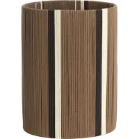 Light & Living Abat-jour Medan - Marron foncé - Ø30cm - Moderne