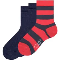 Falke Chaussettes bleu marine / rouge