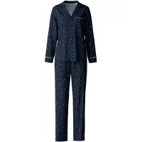 Calida Pyjama marine / blanc